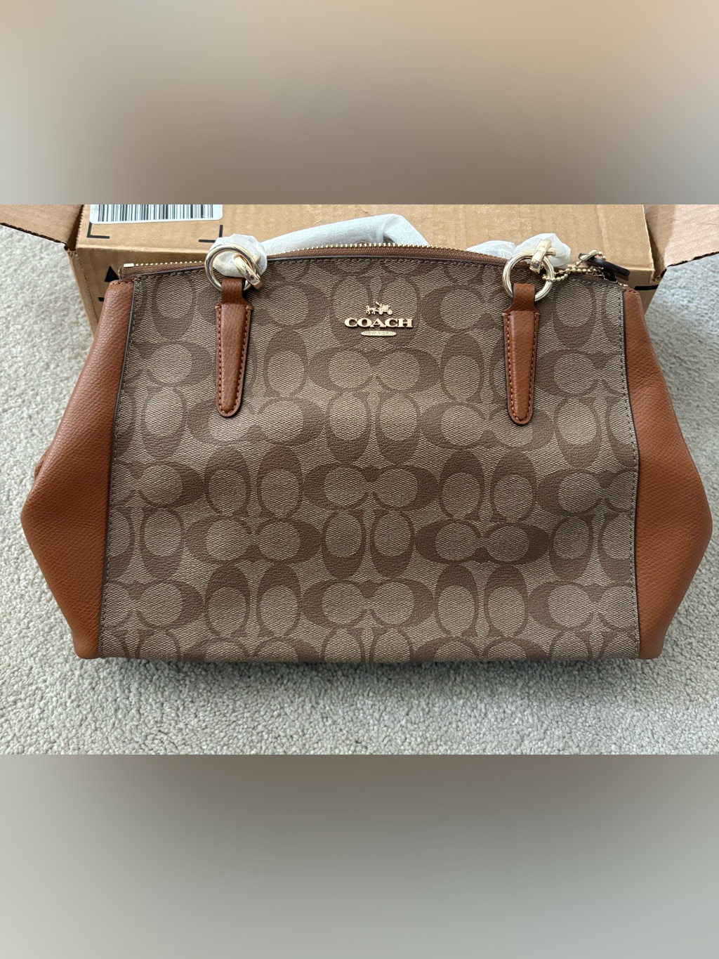 Coach Small Christie Carryall Nwt F36619